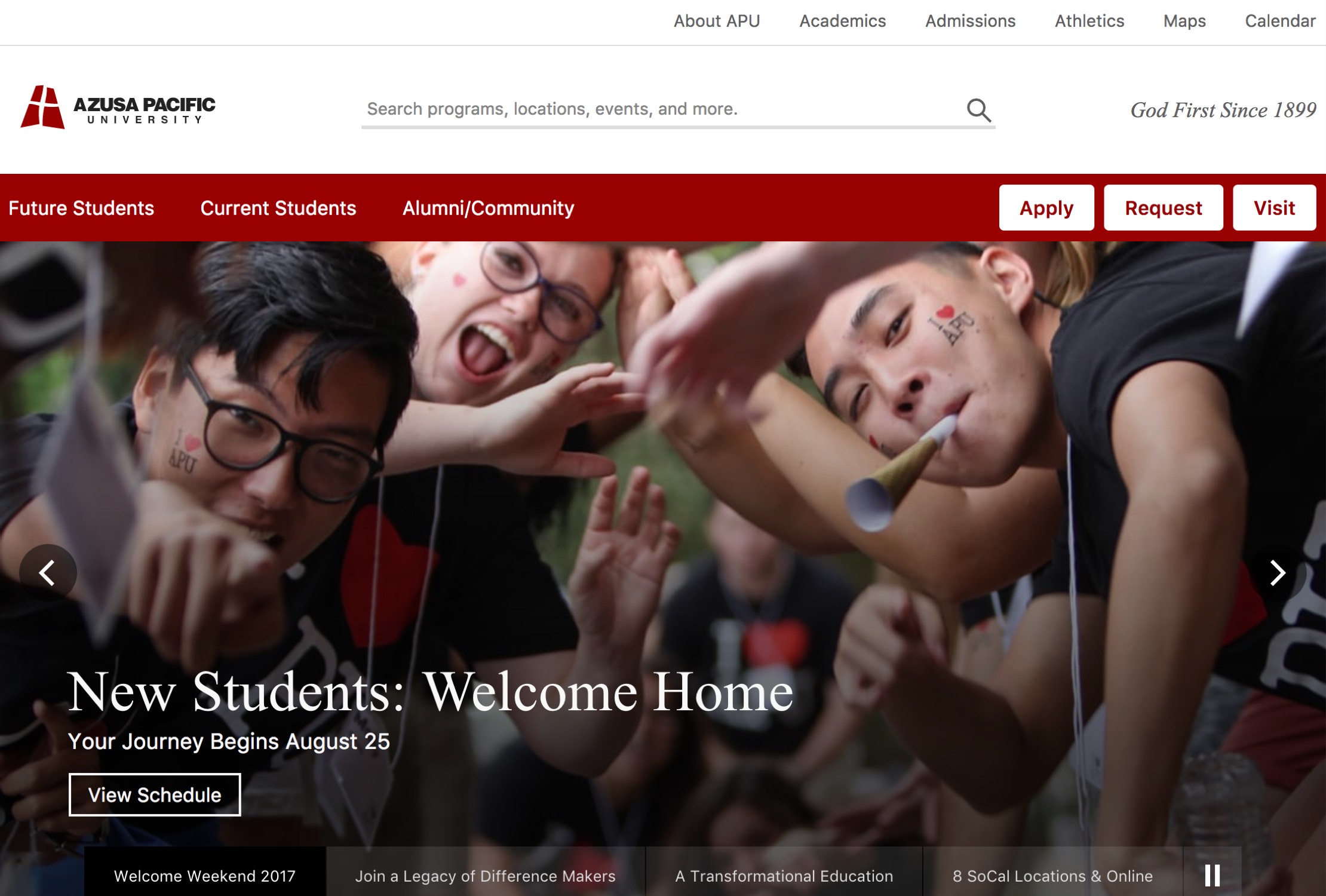 Swiftype Search for Azusa Pacific